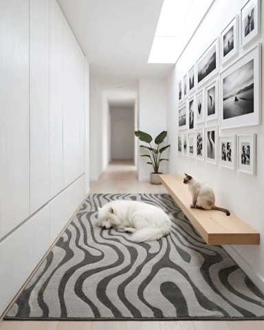 ALFOMBRA DE INTERIOR ESTILO NORDICO MINIMALISTA - 7