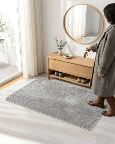 ALFOMBRA DE INTERIOR ESTILO NORDICO MINIMALISTA - 6