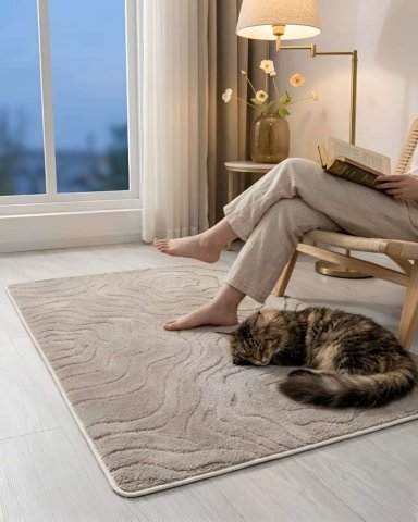ALFOMBRA DE INTERIOR ESTILO NORDICO MINIMALISTA - 5