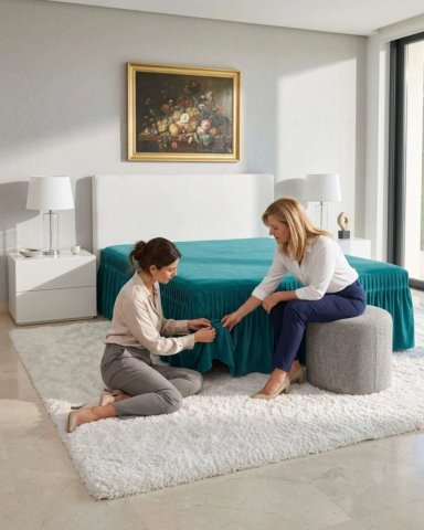 FALDON PARA CAMA DE 2 PLAZAS - 1