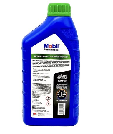 ANTICONGELANTE MOBIL COOLANT PERMAZONE 50/50 1LT COLOR VERDE - 2