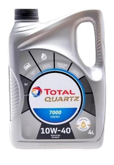 ACEITE MOTOR TOTAL 10W40 QUARTZ 7000 4 LITROS - 1