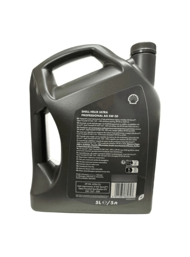ACEITE PARA MOTOR SHELL 5W30 HELIX ULTRA PROFESSIONAL AG 5 LITROS - 2