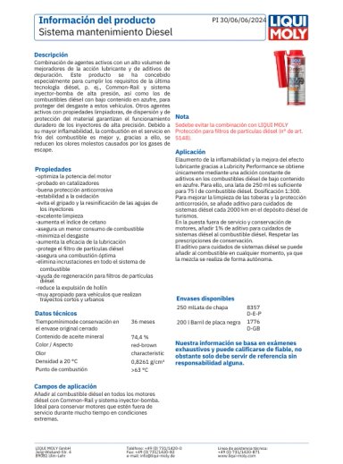 ADITIVO PROTECTOR PARA SISTEMAS DE INYECCION DIESEL 250 ML. - 2