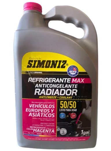 REFRIGERANTE ANTICONGELANTE PARA RADIADOR 50% PINK EUROPA - 1