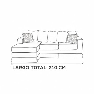 SOFÁ MUNDO LIVING PROVENZA LIBRE DISPOSICIÓN 5 CUERPOS GRIS CLARO INTERCAMBIABLE - 3