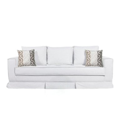 SOFÁ MUNDO LIVING POMPEYA 3 CUERPOS BLANCO INVIERNO PREMIUN CON RESORTES - 4