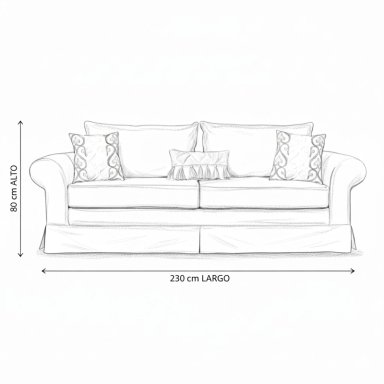 SOFÁ MUNDO LIVING MAMBO 3 CUERPOS BLANCO INVIERNO PREMIUN CON RESORTES - 2