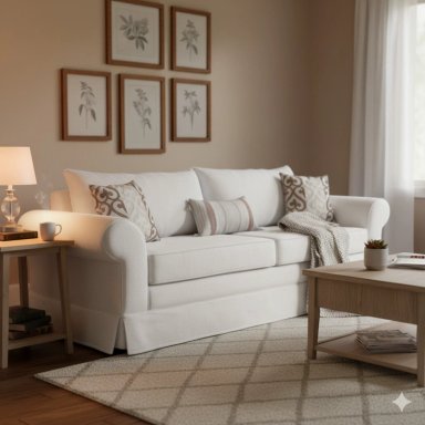 SOFÁ MUNDO LIVING MAMBO 3 CUERPOS BLANCO INVIERNO PREMIUN CON RESORTES - 6