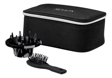 KIT SECADOR DE CABELLO REVLON VIAJE + DIFUSOR + CEPILLO - 1