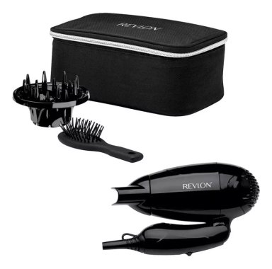 KIT SECADOR DE CABELLO REVLON VIAJE + DIFUSOR + CEPILLO - 2