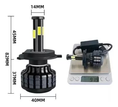 KIT AMPOLLETAS LED H4 - 3