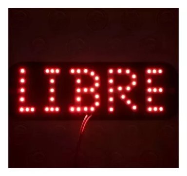 LETRERO TAXI LIBRE ENCENDENDOR - 2