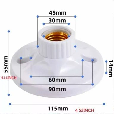 SOQUETE DE PARED E27 - 2
