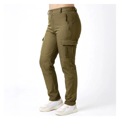PANTALON TERMICO IMPERMEABLE SOFTSHELL CON MICROPOLAR MUJER - 1
