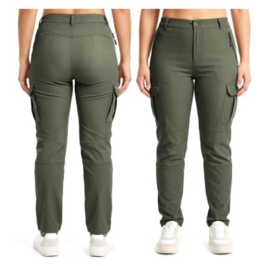 PANTALON TERMICO IMPERMEABLE SOFTSHELL CON MICROPOLAR MUJER - 4