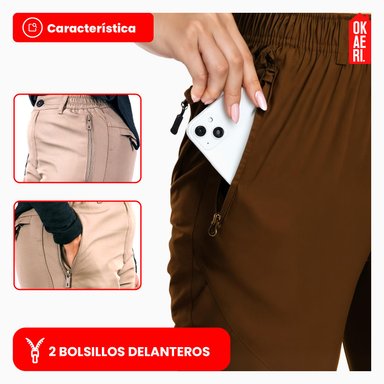 PANTALON TERMICO IMPERMEABLE SOFTSHELL CON MICROPOLAR MUJER - 7