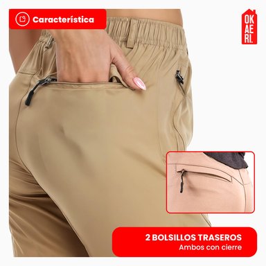 PANTALON TERMICO IMPERMEABLE SOFTSHELL CON MICROPOLAR MUJER - 8