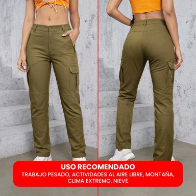 PANTALON TERMICO IMPERMEABLE SOFTSHELL CON MICROPOLAR MUJER - 8