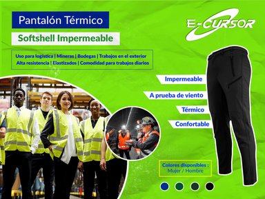 PANTALON TERMICO IMPERMEABLE SOFTSHELL CON MICROPOLAR MUJER - 9