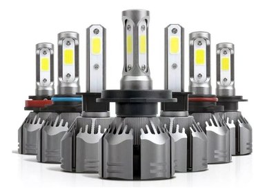 KIT TURBO LED CURSOR H4 H1 H3 H7 H11 H13 9005 9006 880 12000LM/ C6 H13 - 1