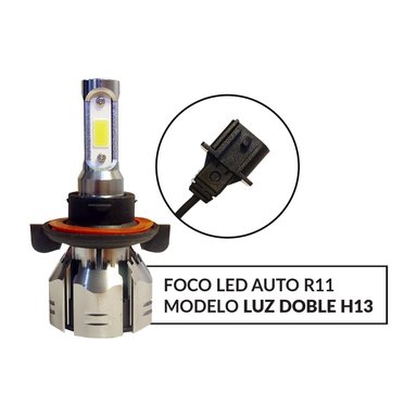 KIT TURBO LED CURSOR H4 H1 H3 H7 H11 H13 9005 9006 880 12000LM/ C6 H13 - 2