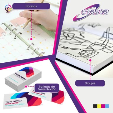 500 HOJAS DE PAPEL 6 BOND BLANCO 106GR TAMAÑO A6 AGENDA - 9