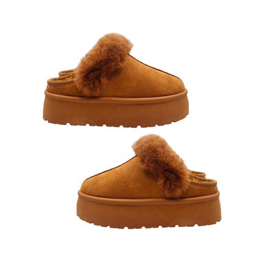 ZAPATILLA / ZAPATOS MUJER PANTUFLA LIVIANAS Y COMODAS CAMEL - 1