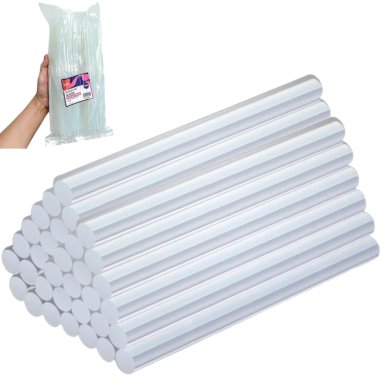BARRAS DE SILICONA 1KG 25CM 7MM TRANSPARENTE - 1