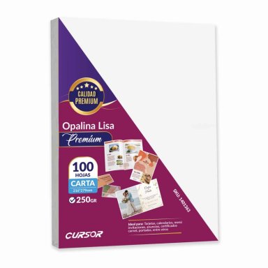 OPALINA LISA EXTRA BLANCA PREMIUM 250 G CARTA 100 H CURSOR - 1
