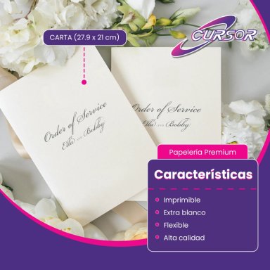 OPALINA LISA EXTRA BLANCA PREMIUM 250 G CARTA 100 H CURSOR - 4
