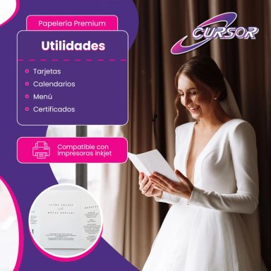OPALINA LISA EXTRA BLANCA PREMIUM 250 G CARTA 100 H CURSOR - 5