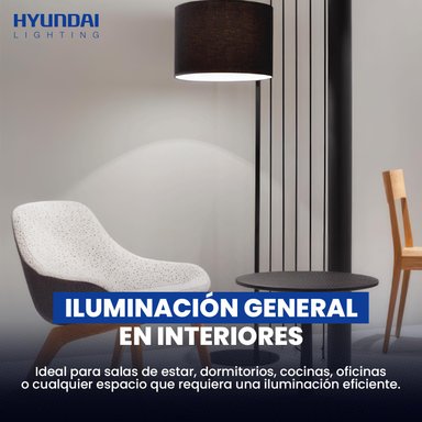 PACK 5 AMPOLLETA LED A60 E27 12W HYUNDAI BLANCO 6500K - FRIO - 7