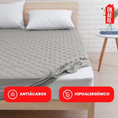 CUBRE COLCHON 2 PLAZAS IMPERMEABLE TAMAÑO 2 PLAZAS - 4