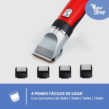 MAQUINA CORTA PELO MASCOTAS PERRO GATO KIT COMPLETO - 2