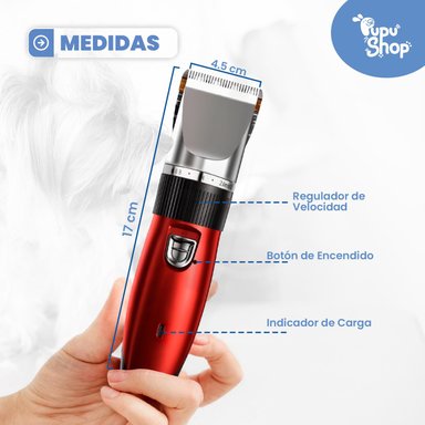 MAQUINA CORTA PELO MASCOTAS PERRO GATO KIT COMPLETO - 3