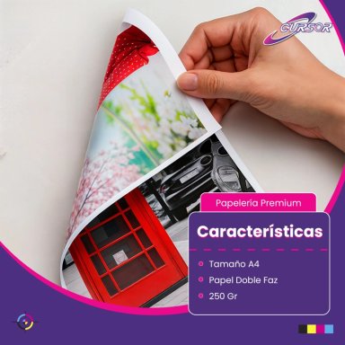 PAPEL DOBLE FAZ MATE A4 250GR 50HOJAS - 3