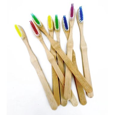 PACK 12 CEPILLO DE DIENTES BAMBU SHIZEN MARRON TAMAÑO SUAVE - 1