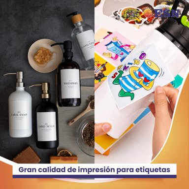 PAPEL FOTOGRAFICO ADHESIVO A4 115G GLOSSY BRILLANTE 20H ESN TAMAÑO A4 - 5