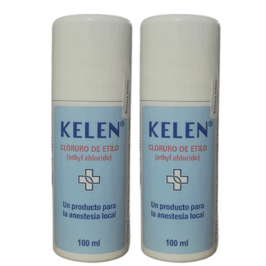 PACK 2 CLORURO DE ETILO KELEN SPRAY 100ML ANESTESIA LOCAL - 1