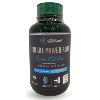 FISH OIL POWER BLUE ACEITE DE BACALAO 120 CÁPSULAS BLANDAS NATURLAND - 1