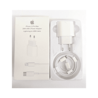 CARGADOR IPHONE IPAD 20W CARGA RÁPIDA + USB-C A LIGHTNING | BLANCO - 2