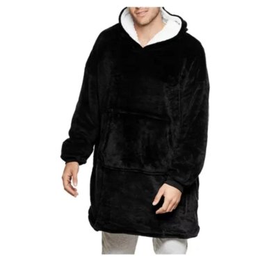 MANTA POLAR GOSHGG NEGRO POLERON CAPUCHA CHIPORRO - 1