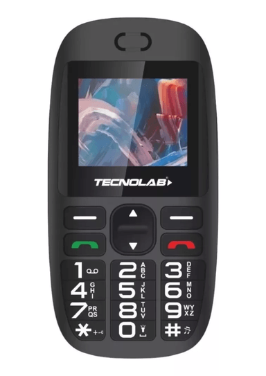 CELULAR TELEFONO SENIOR ADULTO MAYOR 4G  DOBLE SIM CARD 1.77' TECLAS GRANDES BOTON SOS - 1