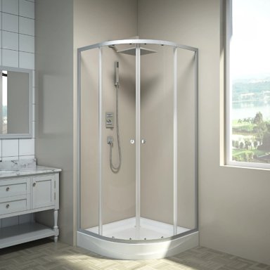 CABINA DE DUCHA ELEGANCE LARGE 90X90X200CM DISEÑO CURVO - 2