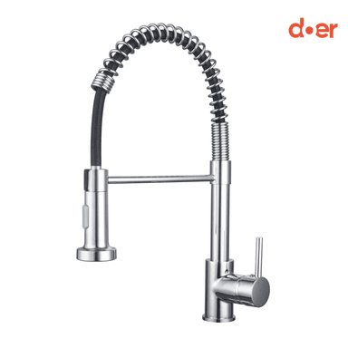 MONOMANDO DE COCINA FLEXIBLE CROMO BERMEJO - 1