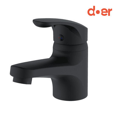 LLAVE MONOMANDO DOER LAVAMANOS CAUCETE NEGRO - 1