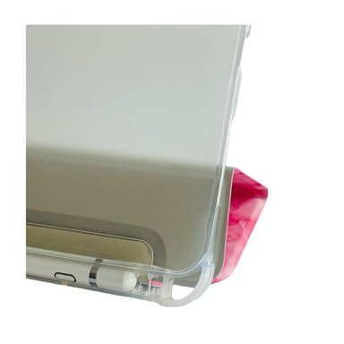 FUNDA SMART COVER MARMOL PARA IPAD AIR 11 M2 2024 CON RANURA ROSADO - 2