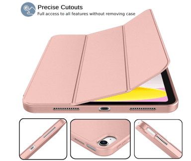 CARCASA SMART COVER CON RANURA PARA IPAD AIR 11 M2 2024 ROSADO - 2