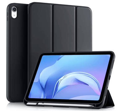 CARCASA SMART COVER RANURA PARA IPAD A16 11TH GENE NEGRO - 1